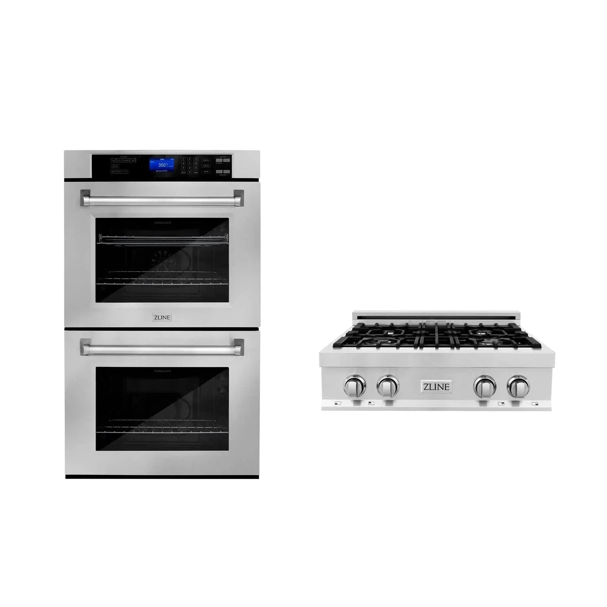 ZLINE 30" Bundle Range Top RT30 & Wall Oven AWD-30, 2KP-RTAWD30 by Farmhouse Kitchen and Bath