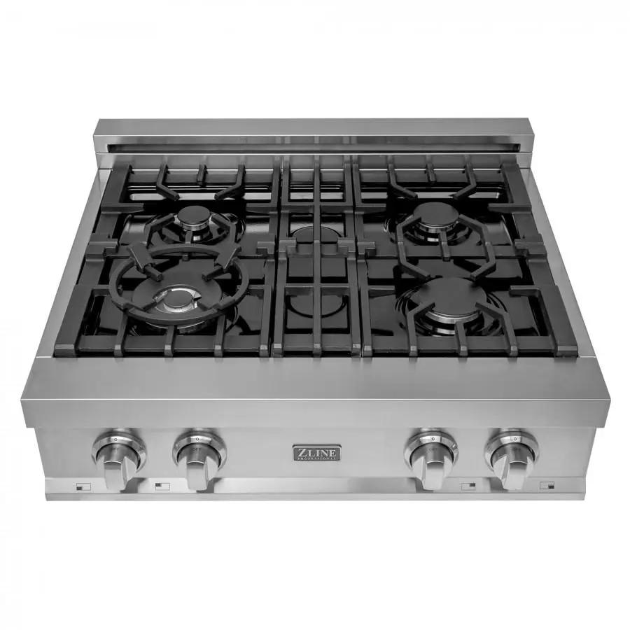 ZLINE 30" Ceramic Rangetop with 4 Gas Burners, RT30 by Farmhouse Kitchen and Bath