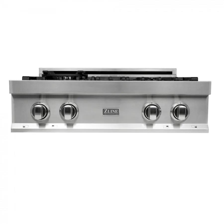 ZLINE 30" Ceramic Rangetop with 4 Gas Burners, RT30 by Farmhouse Kitchen and Bath