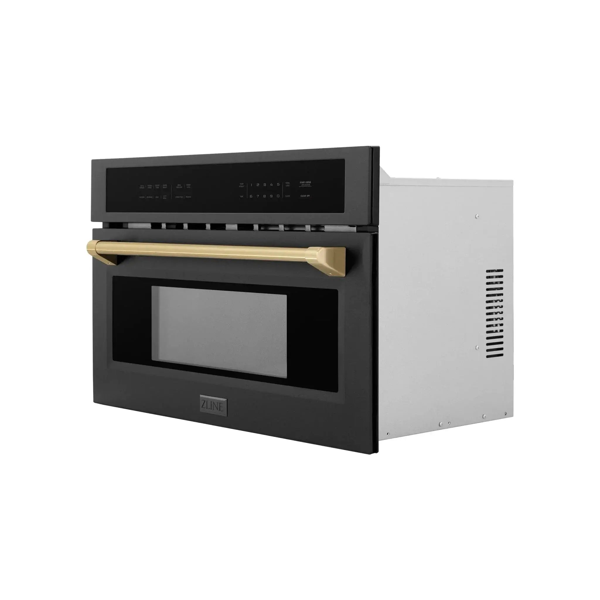 ZLINE 30” Convection Microwave, Black Stainless, Bronze MWOZ-30-BS-CB by Farmhouse Kitchen and Bath