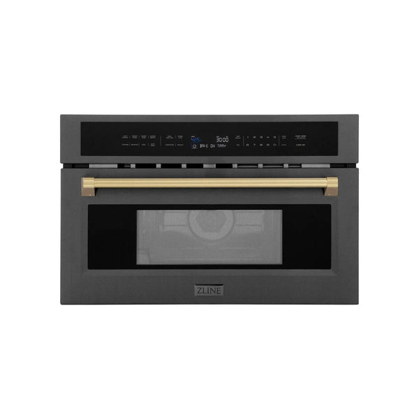ZLINE 30” Convection Microwave, Black Stainless, Bronze MWOZ-30-BS-CB