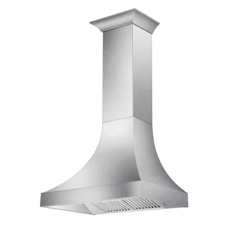 ZLINE 30" Designer Snow Stainless Finish Wall Range Hood, 8632S-30 by Farmhouse Kitchen and Bath