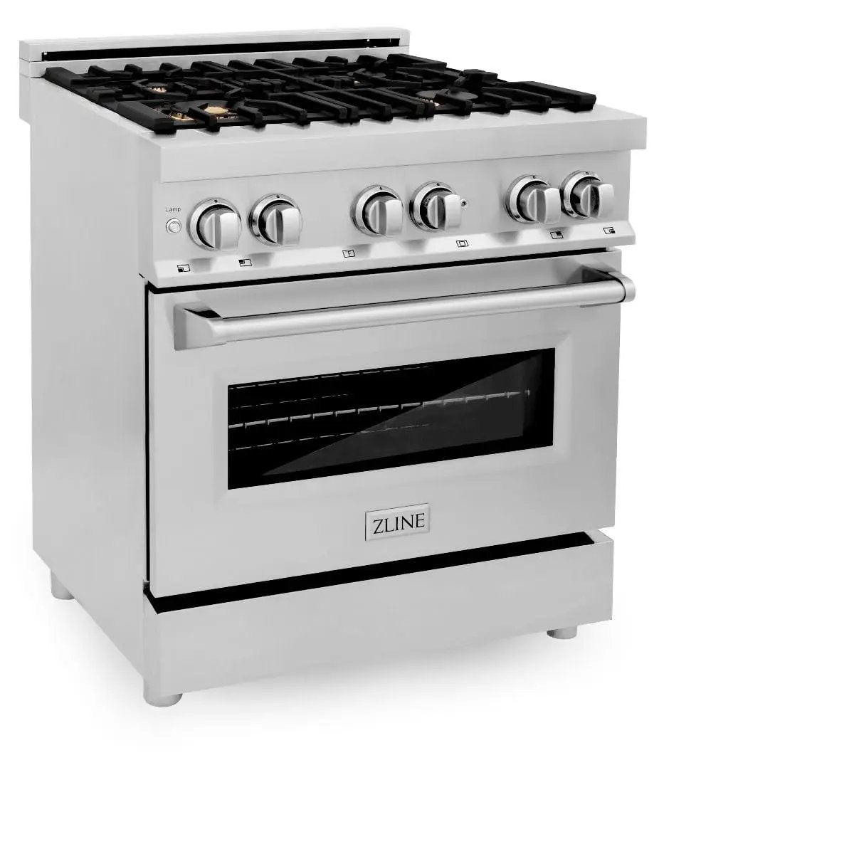 ZLINE 30" Dual Fuel Oven Range, Stainless Steel, Brass Burners, RA-BR-30 by Farmhouse Kitchen and Bath