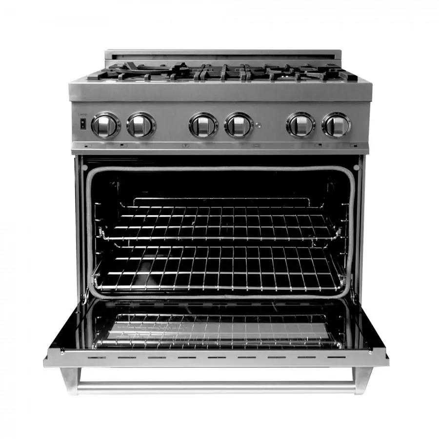 ZLINE 30" Dual Fuel Range, Snow Stainless, Snow Stainless Door, RAS-SN-30 by Farmhouse Kitchen and Bath