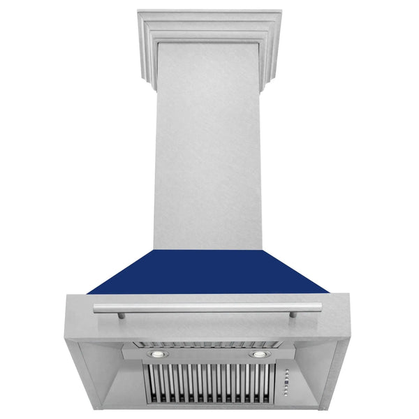 ZLINE 30" DuraSnow® Stainless Steel Range Hood with Color Shell Options 8654SNX-BG-30, photo 2 of 8