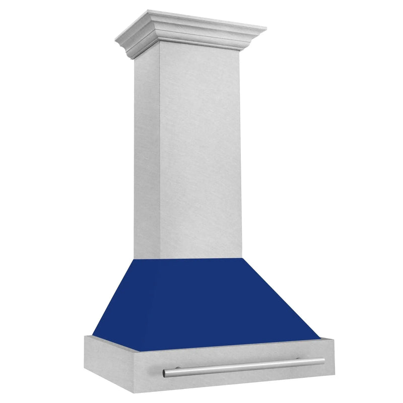 ZLINE 30" DuraSnow® Stainless Steel Range Hood with Color Shell Options 8654SNX-BG-30 by Farmhouse Kitchen and Bath