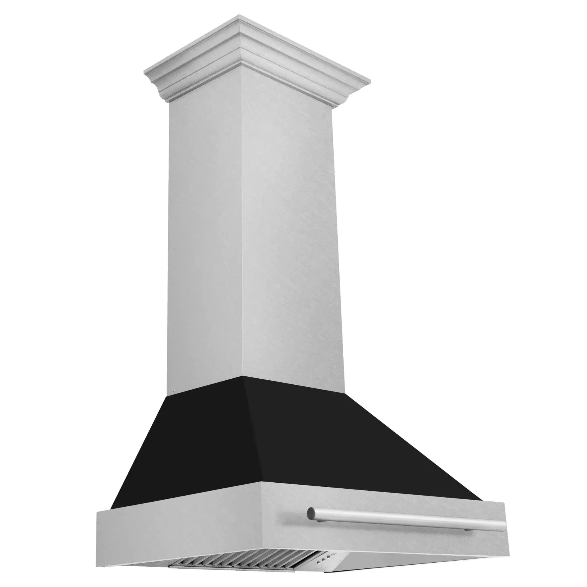 ZLINE 30" DuraSnow® Stainless Steel Range Hood with Color Shell Options 8654SNX-BLM-30 by Farmhouse Kitchen and Bath