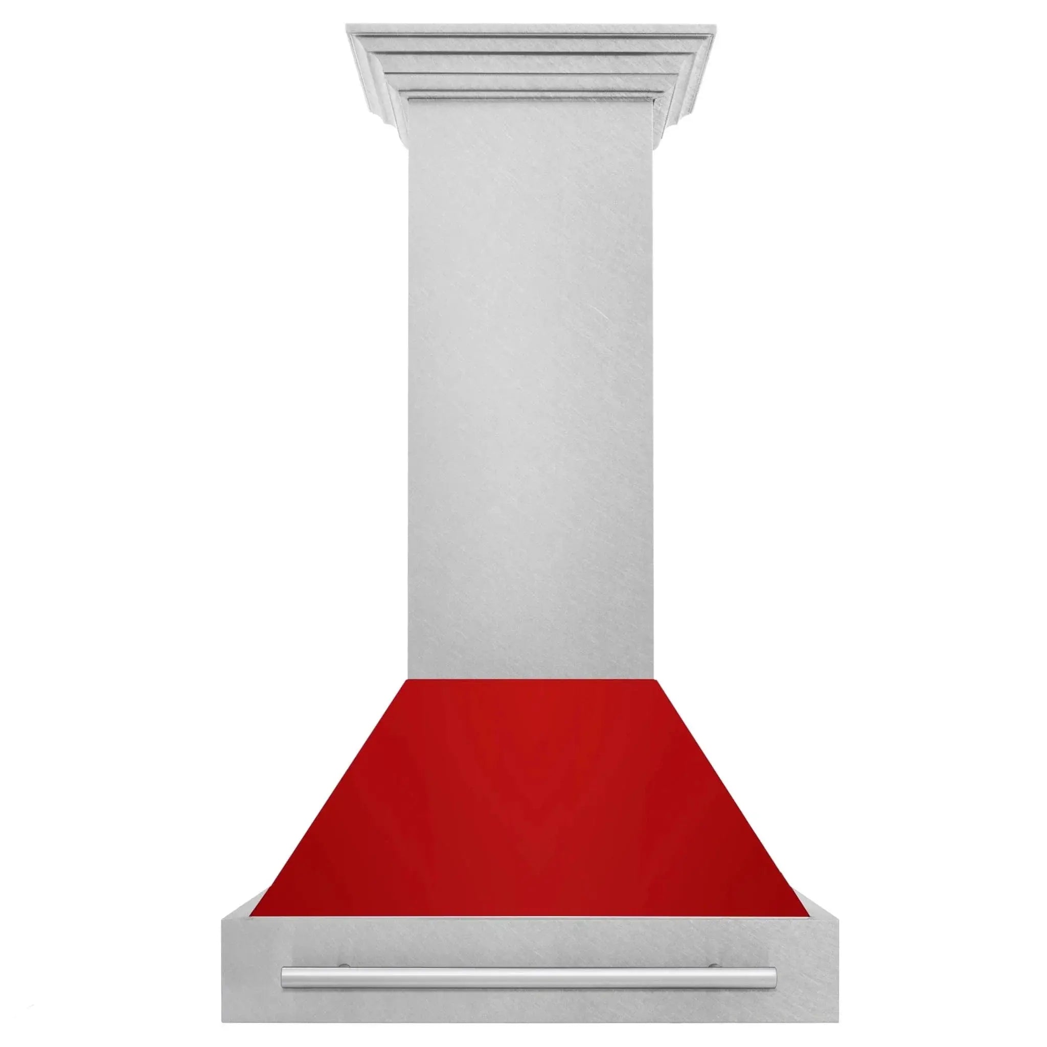 ZLINE 30" DuraSnow® Stainless Steel Range Hood with Color Shell Options 8654SNX-RM-30 by Farmhouse Kitchen and Bath
