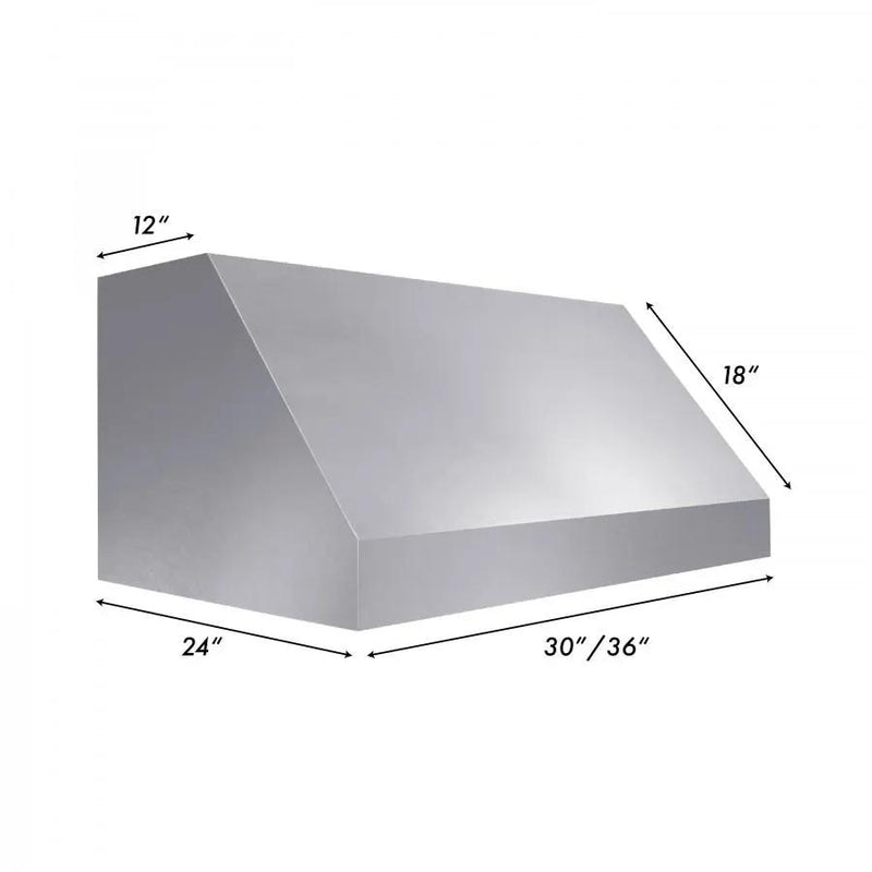 ZLINE 30" DuraSnow Stainless Under Cabinet Range Hood, 8685S-30 by Farmhouse Kitchen and Bath