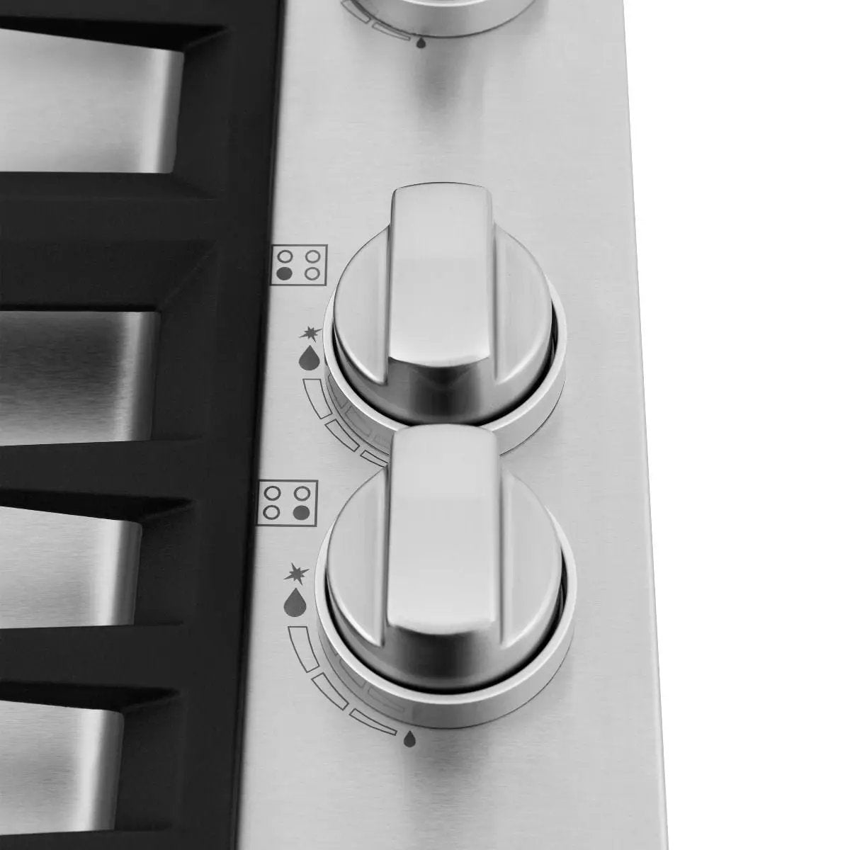 ZLINE 30" Gas Cooktop with 4 Gas Brass Burners RC-BR-30 by Farmhouse Kitchen and Bath