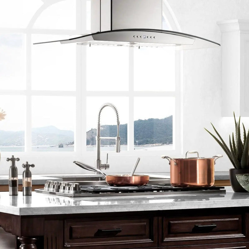 ZLINE 30" Gas Cooktop with 4 Gas Brass Burners RC-BR-30 by Farmhouse Kitchen and Bath