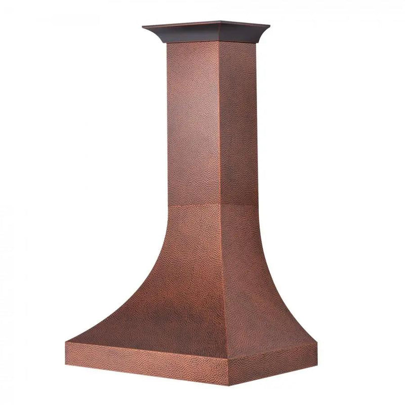 ZLINE 30" Hand-Hammered Copper Finish Wall Range Hood, 8632H-30 by Farmhouse Kitchen and Bath