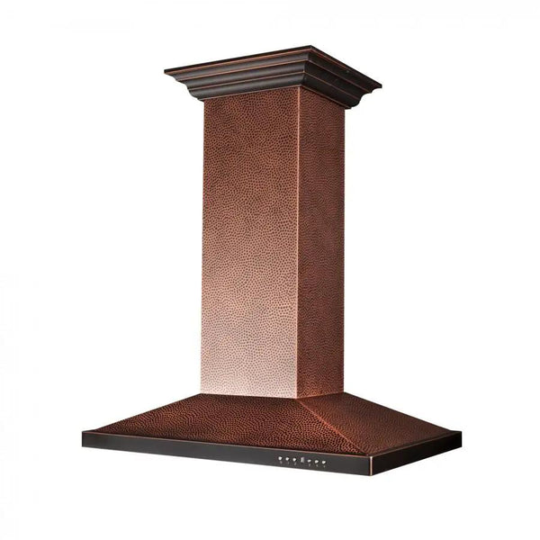 ZLINE 30" Hand Hammered Copper Island Range Hood, 8GL2Hi-30