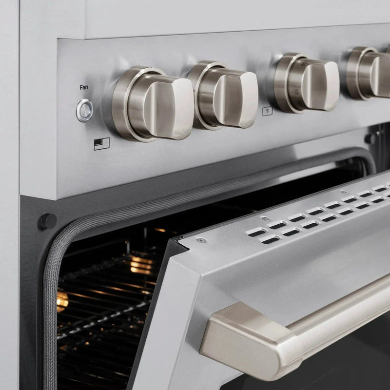 ZLINE 30 in. 4.2 cu. ft. 4 Burner Gas Range with Convection Gas Oven in Stainless Steel, SGR30 by Farmhouse Kitchen and Bath