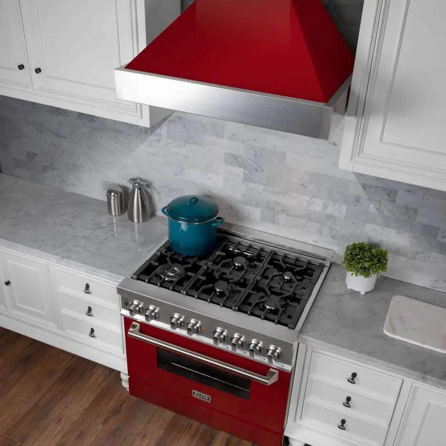 ZLINE 30" Bundle Range RAS-RG-30 & Range Hood 8654RG-30, 2KP-RASRGRH30 by Farmhouse Kitchen and Bath