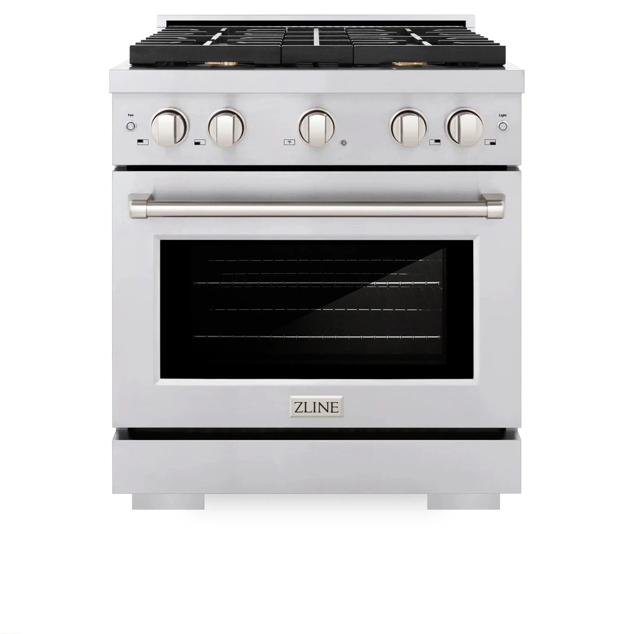 ZLINE 30 In. Gas Range, Stainless Steel w/ Brass Burners, SGR-BR-30 by Farmhouse Kitchen and Bath