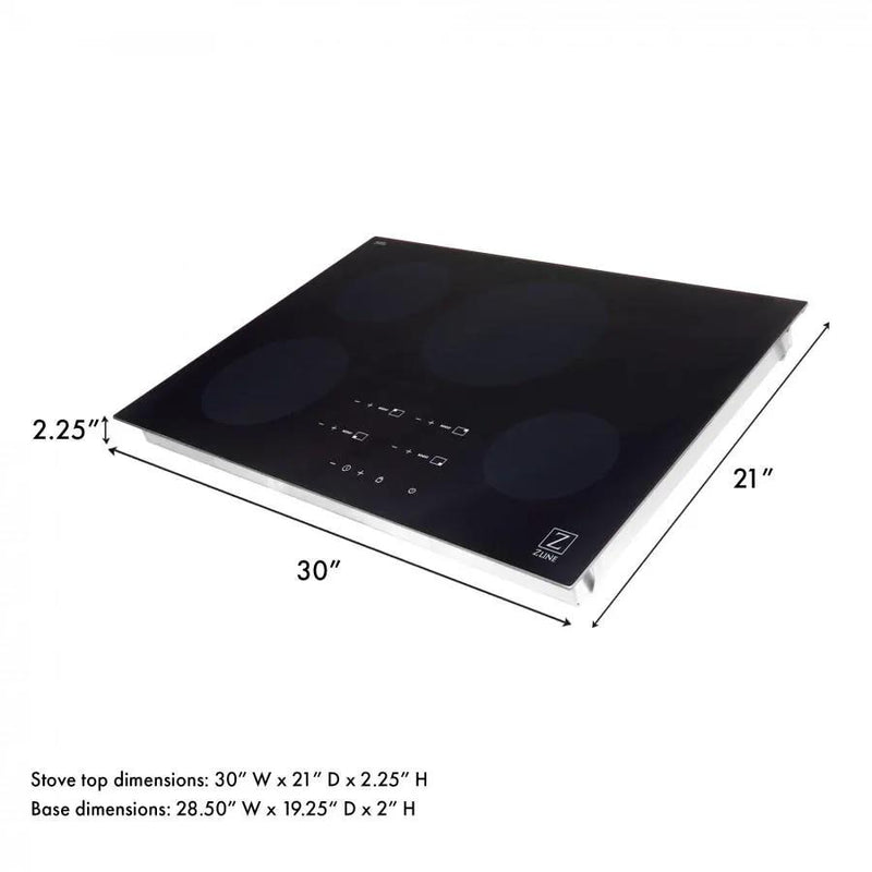 ZLINE 30" Induction Cooktop, 4 Burners, RCIND-30 by Farmhouse Kitchen and Bath