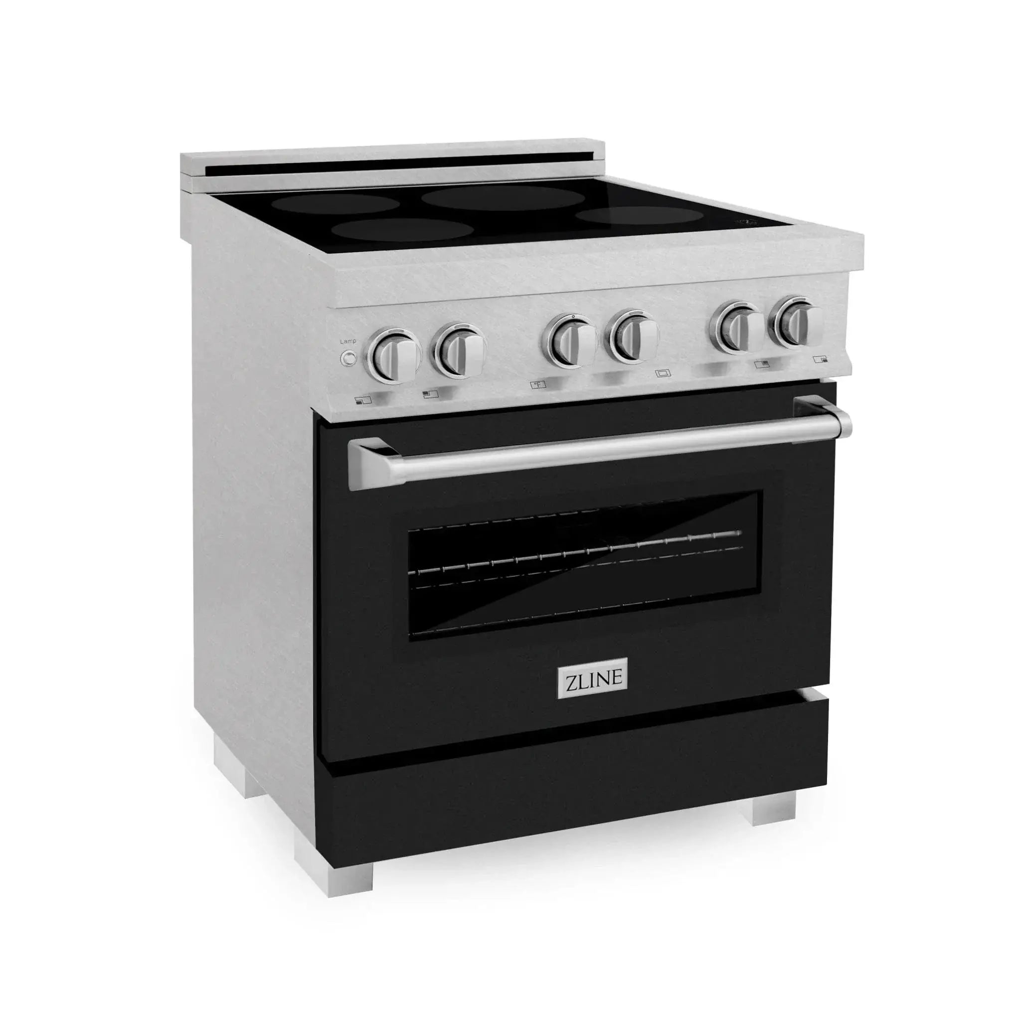 ZLINE 30" Induction Range in DuraSnow with a 4 Element Stove and Electric Oven RAINDS-BLM-30 by Farmhouse Kitchen and Bath