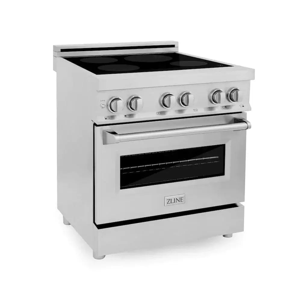 ZLINE 30" Induction Range with a 4 Element Stove and Electric Oven in Stainless Steel RAIND-30 by Farmhouse Kitchen and Bath