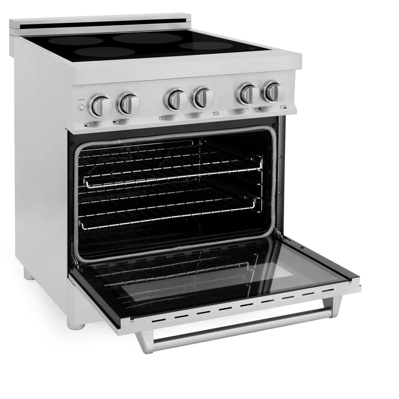 ZLINE 30" Induction Range with a 4 Element Stove and Electric Oven in Stainless Steel RAIND-30 by Farmhouse Kitchen and Bath