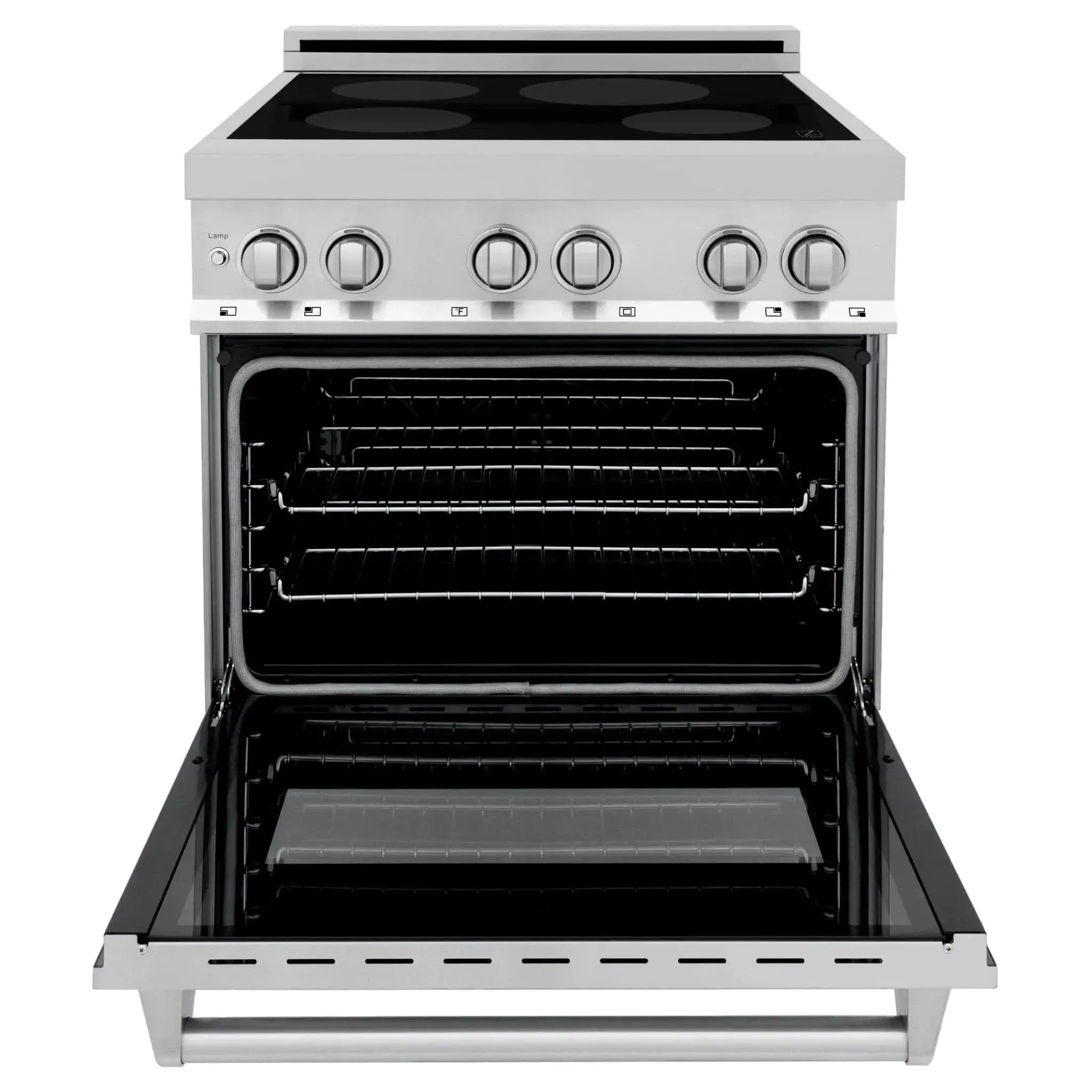 ZLINE 30" Induction Range with a 4 Element Stove and Electric Oven in Stainless Steel RAIND-30 by Farmhouse Kitchen and Bath