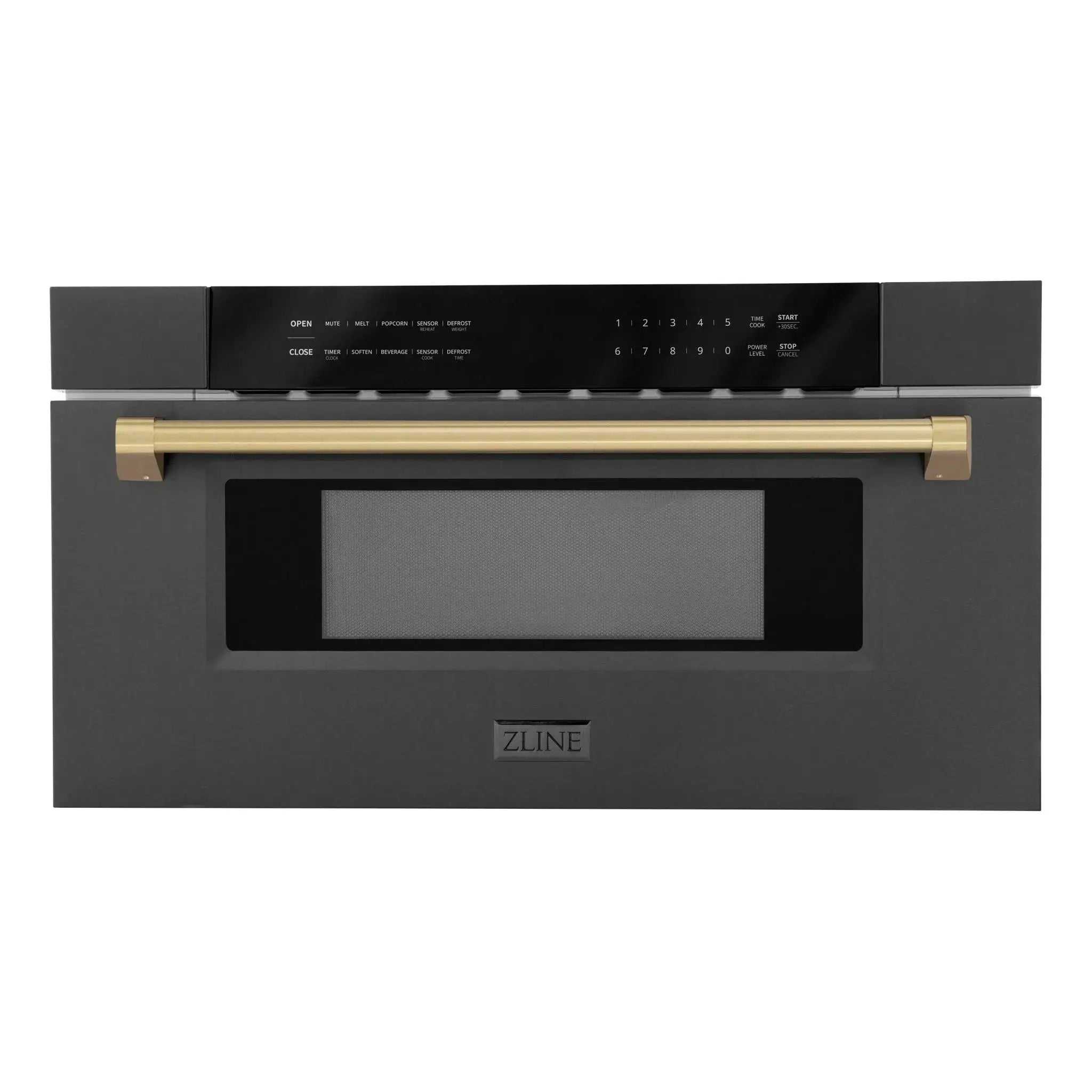 ZLINE 30" Microwave Drawer, Black Stainless, Bronze MWDZ-30-BS-CB by Farmhouse Kitchen and Bath