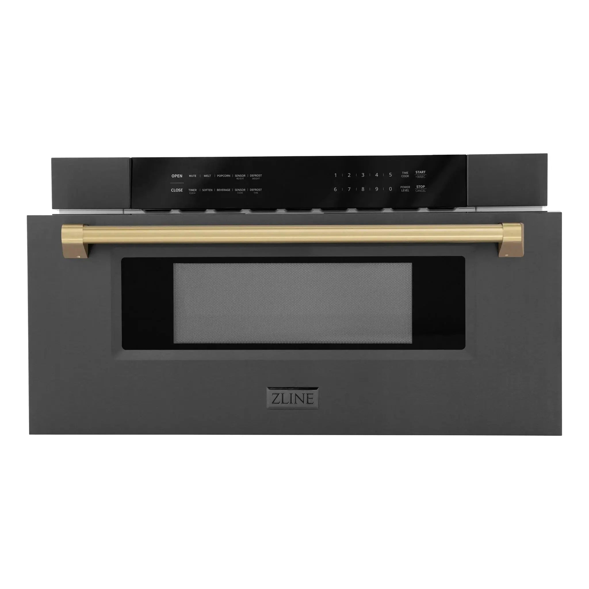 ZLINE 30" Microwave Drawer, Black Stainless, Bronze MWDZ-30-BS-CB by Farmhouse Kitchen and Bath