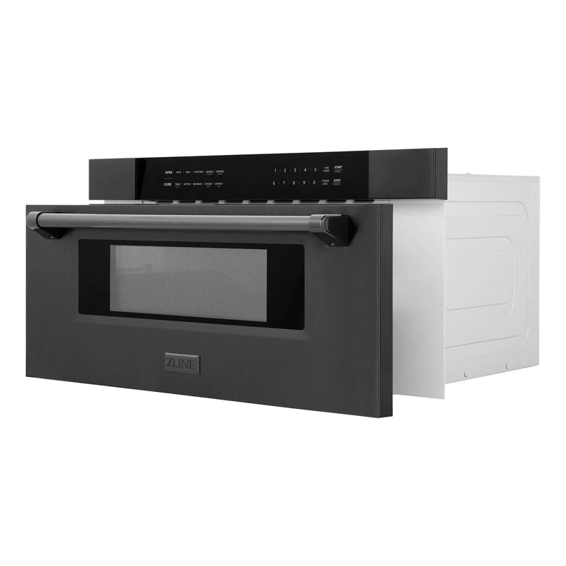 ZLINE 30" Microwave Drawer in Black Stainless MWD-30-BS by Farmhouse Kitchen and Bath