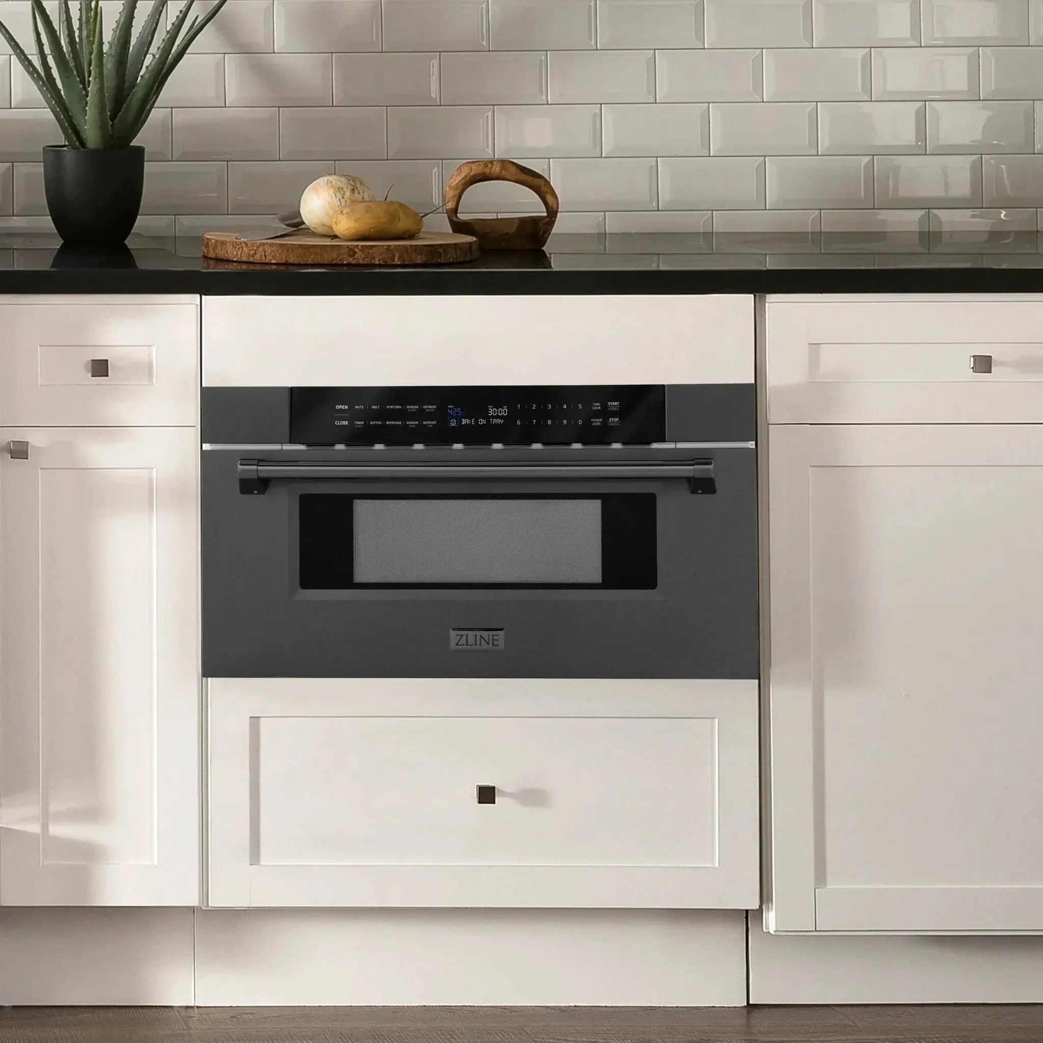 ZLINE 30" Microwave Drawer in Black Stainless MWD-30-BS by Farmhouse Kitchen and Bath