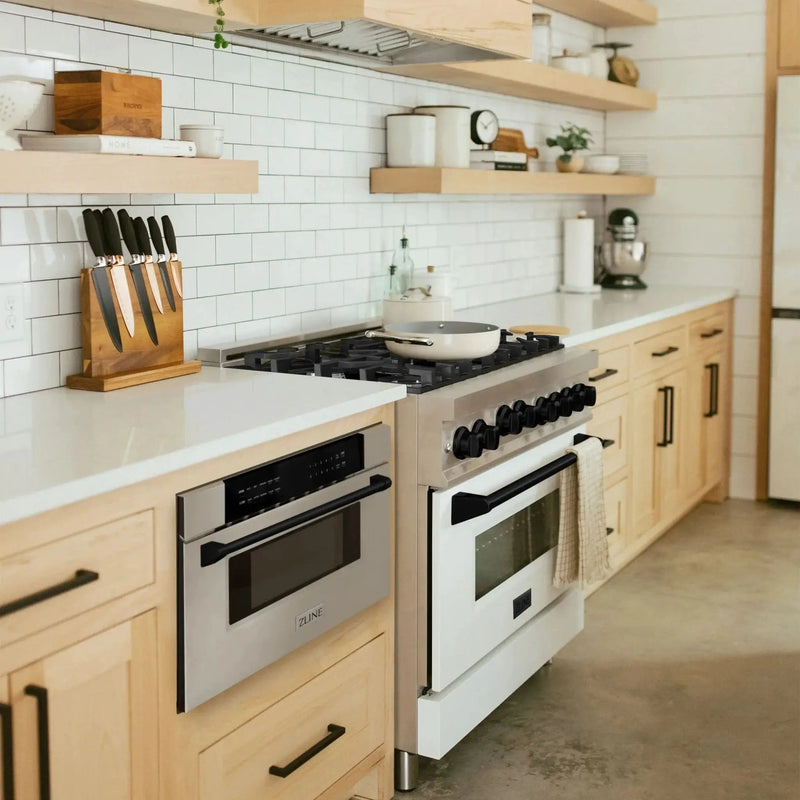 ZLINE 30" Microwave Drawer, Stainless Steel, Black MWDZ-30-MB by Farmhouse Kitchen and Bath