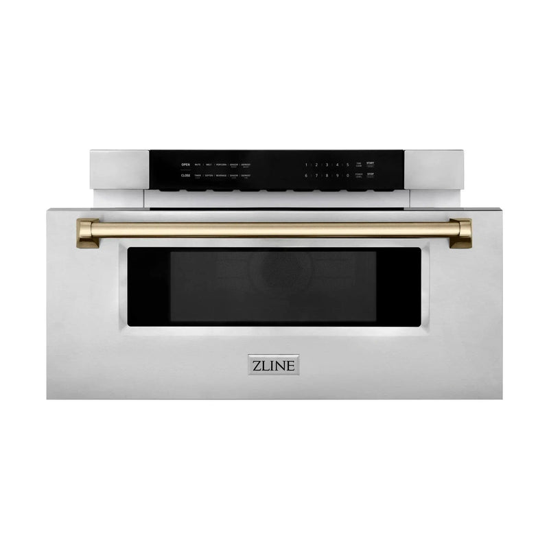 ZLINE 30" Microwave Drawer, Stainless Steel, Bronze MWDZ-30-CB by Farmhouse Kitchen and Bath