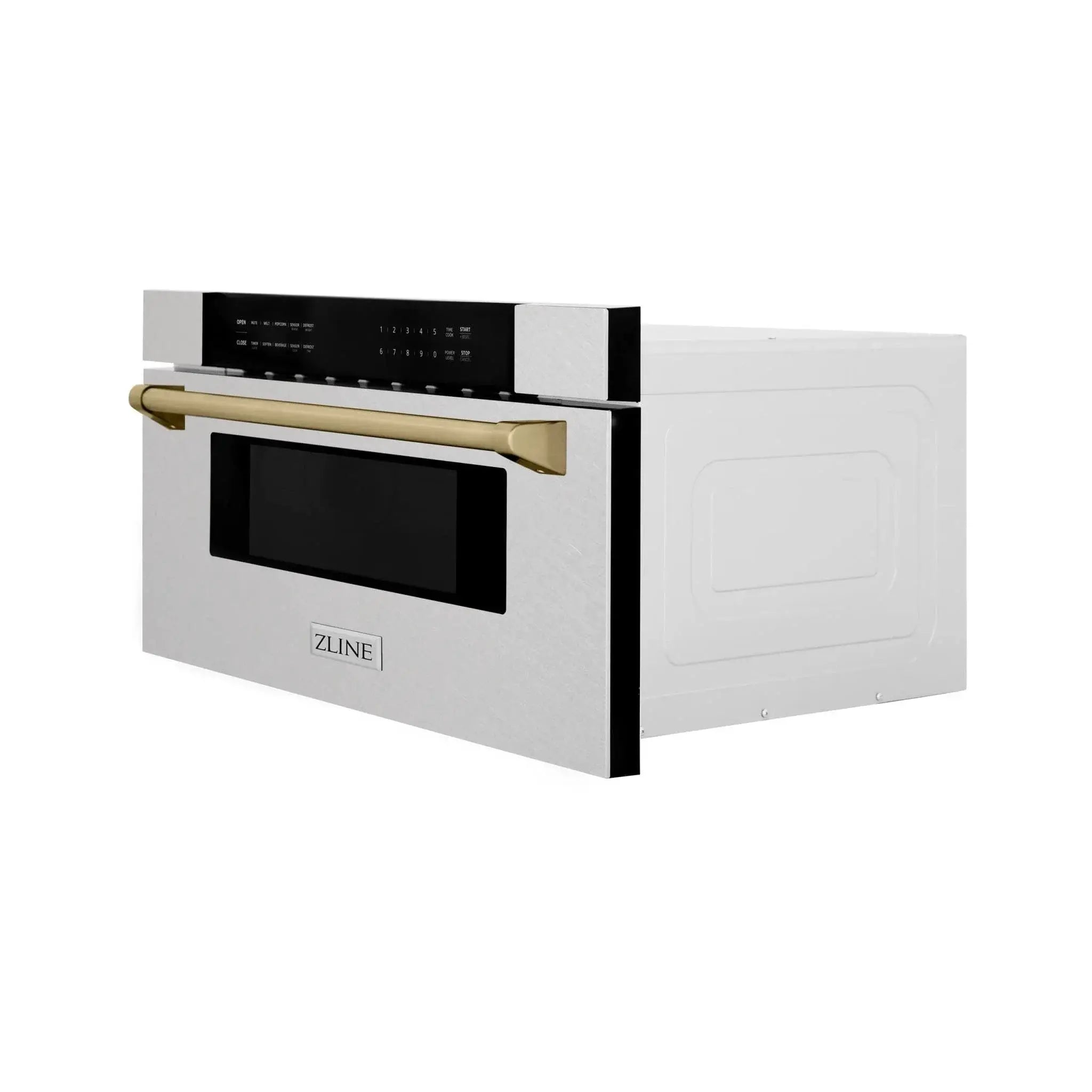 ZLINE 30" Microwave Drawer, Stainless Steel, Bronze MWDZ-30-SS-CB by Farmhouse Kitchen and Bath