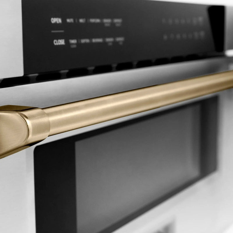 ZLINE 30" Microwave Drawer, Stainless Steel, Gold MWDZ-30-G by Farmhouse Kitchen and Bath