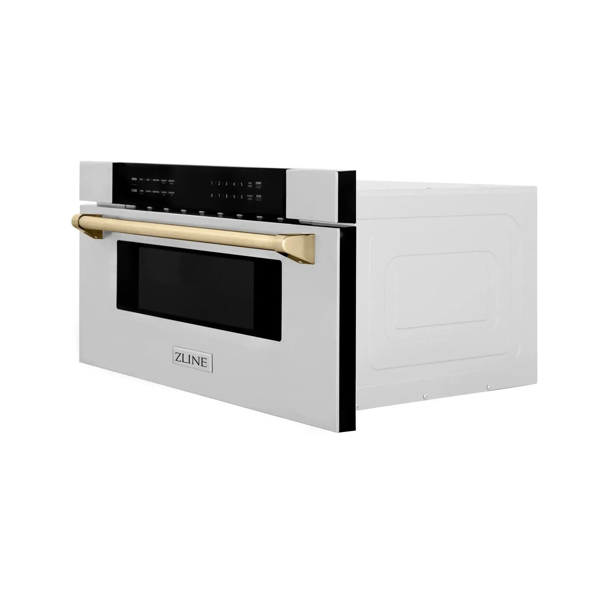 ZLINE 30" Microwave Drawer, Stainless Steel, Gold MWDZ-30-G by Farmhouse Kitchen and Bath