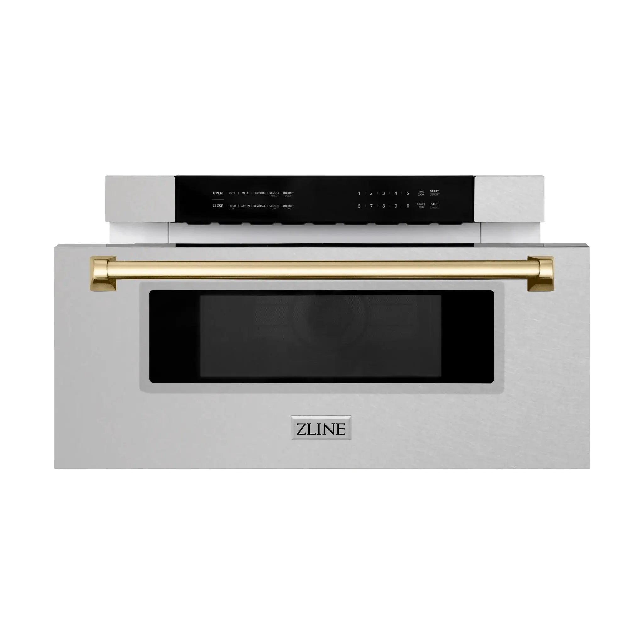 ZLINE 30" Microwave Drawer, Stainless Steel, Gold MWDZ-30-SS-G by Farmhouse Kitchen and Bath