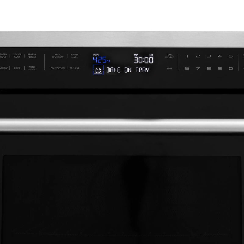ZLINE 30" Microwave Wall Oven, DuraSnow Stainless MWO-30-SS by Farmhouse Kitchen and Bath