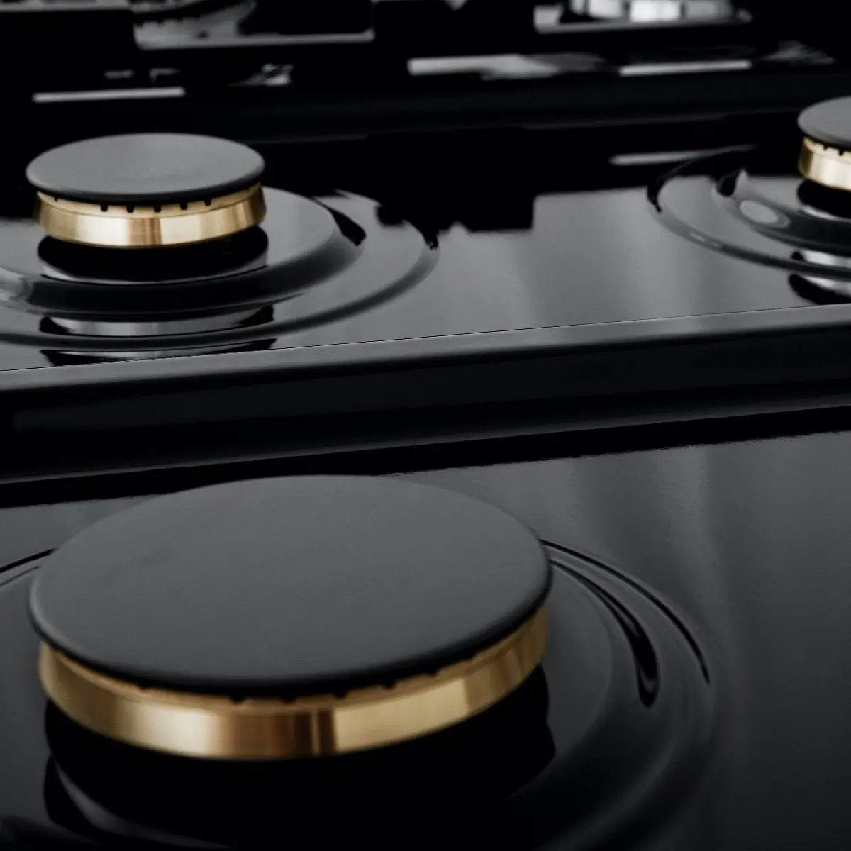 ZLINE 30" Porcelain Rangetop, DuraSnow®, 4 Brass Burners, RTS-BR-30 by Farmhouse Kitchen and Bath