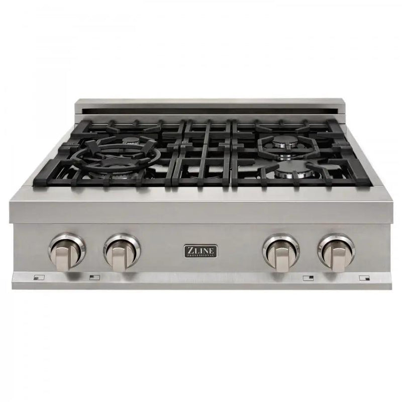 ZLINE 30" Porcelain Rangetop, DuraSnow, Stainless Steel, RTS-30 by Farmhouse Kitchen and Bath