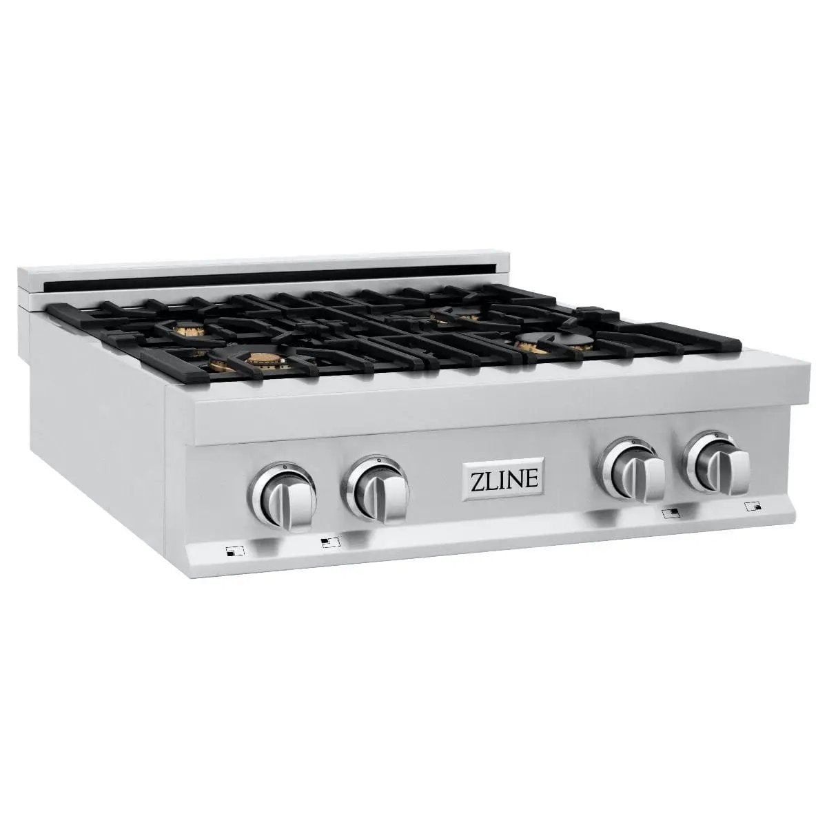ZLINE 30" Porcelain Rangetop With 4 Gas Brass Burners, RT-BR-30 by Farmhouse Kitchen and Bath