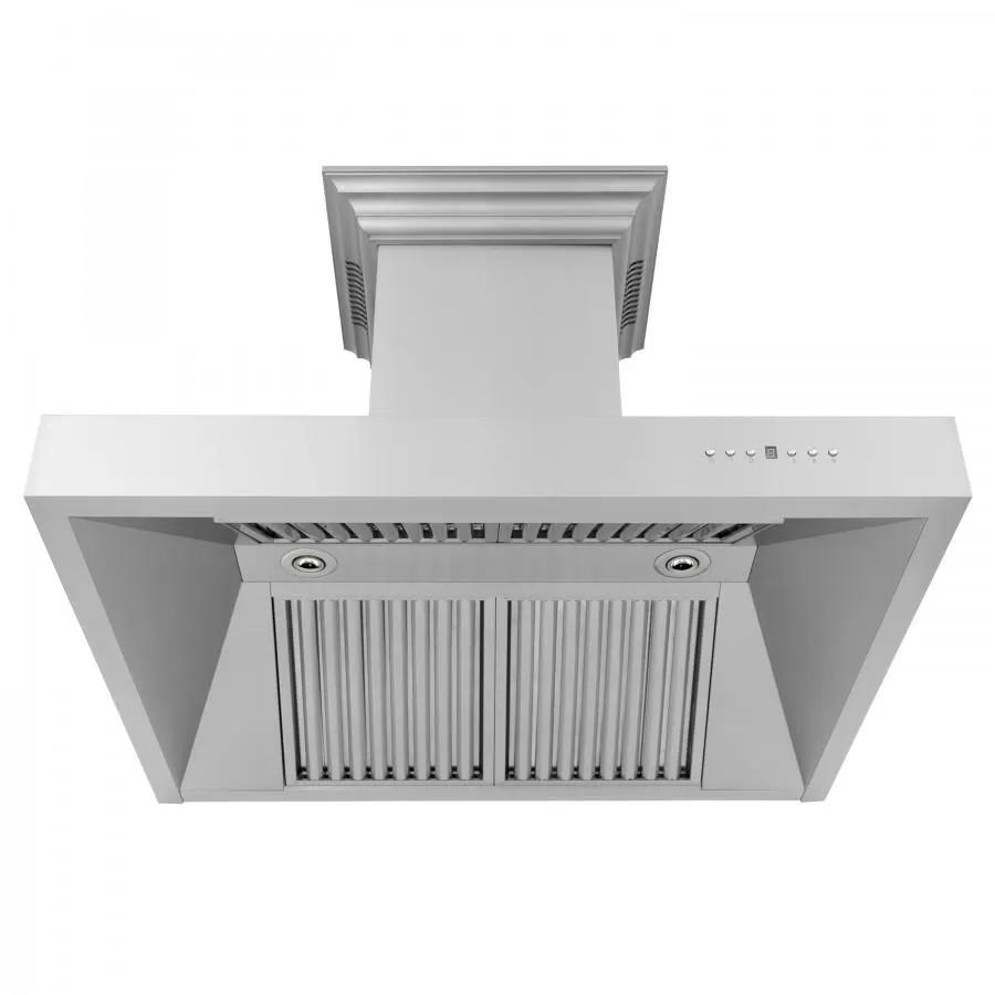 ZLINE 30" Professional Wall Range Hood, Built-in CrownSound® Bluetooth Speakers, 697CRN-BT-30 by Farmhouse Kitchen and Bath