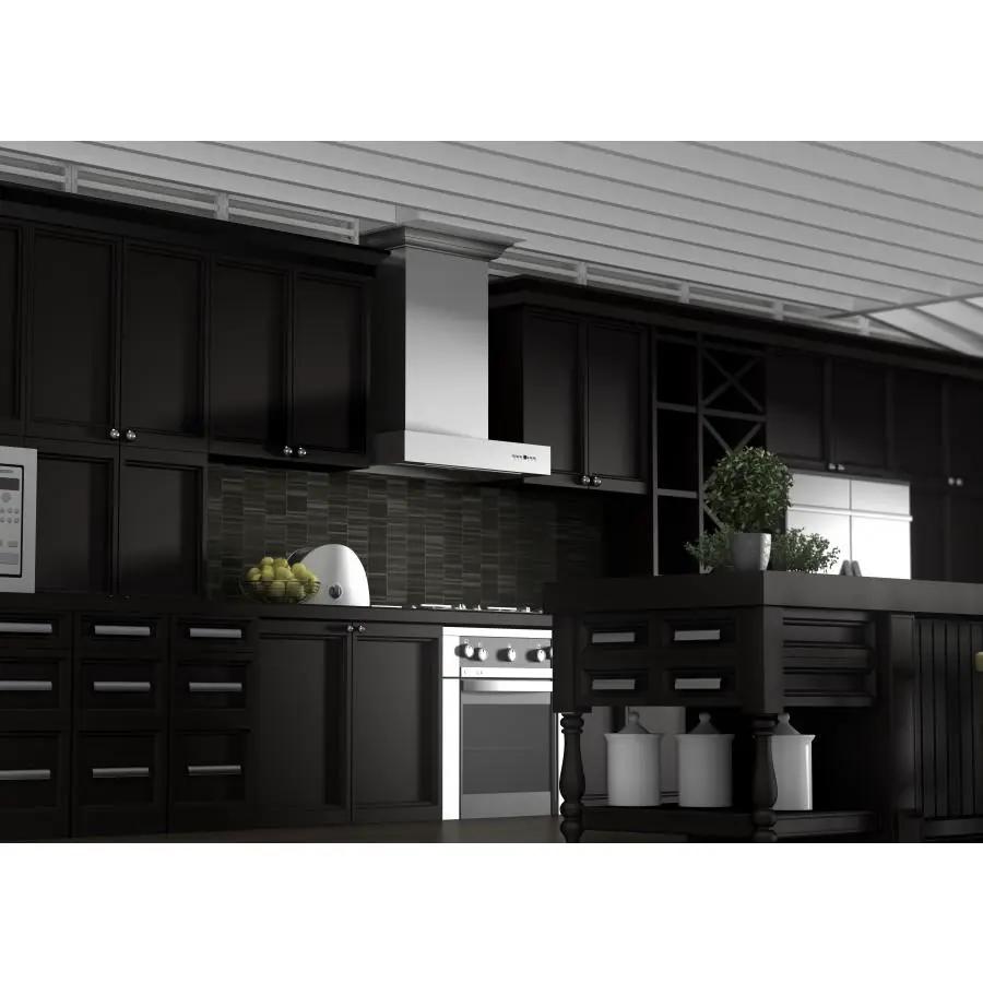 ZLINE 30" Professional Wall Range Hood, Stainless Steel, KECOMCRN-30 by Farmhouse Kitchen and Bath