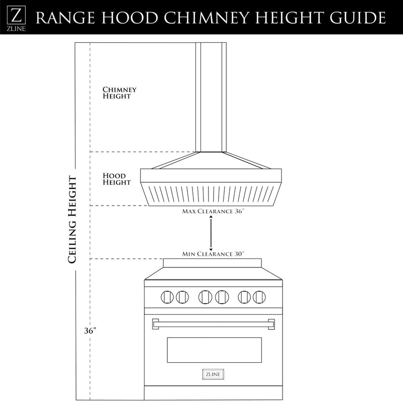 ZLINE 30" Stainless Steel Island Range Hood GL14i-30 by Farmhouse Kitchen and Bath