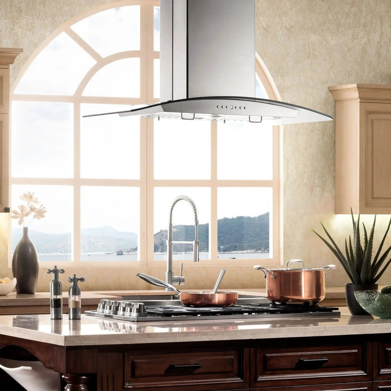 ZLINE 30" Stainless Steel Island Range Hood GL14i-30 by Farmhouse Kitchen and Bath