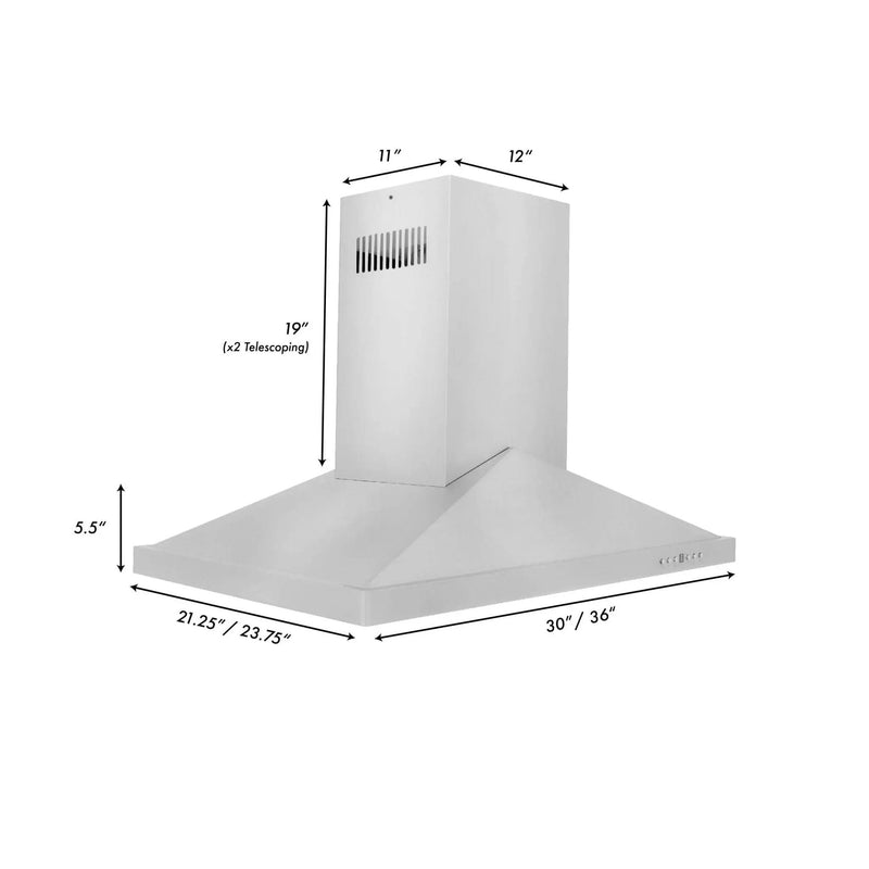 ZLINE 30" Stainless Steel Island Range Hood, GL1i-30 by Farmhouse Kitchen and Bath