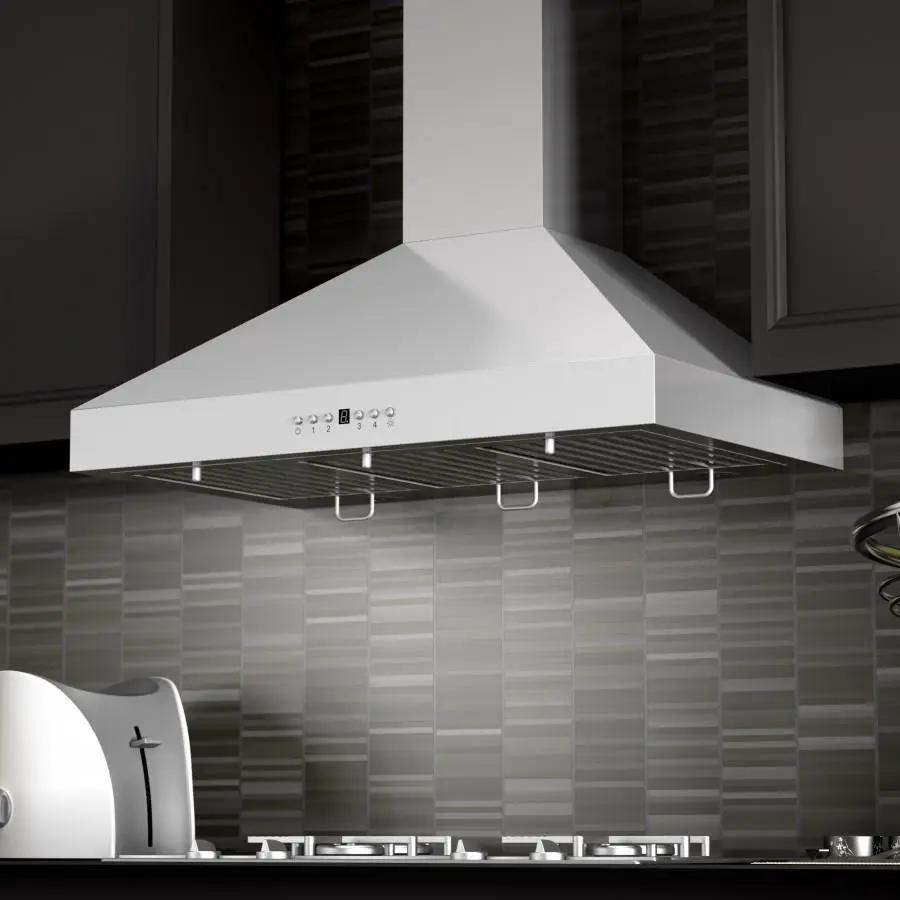 ZLINE 30" Stainless Steel Wall Range Hood, Crown Molding, KL3CRN-30 by Farmhouse Kitchen and Bath