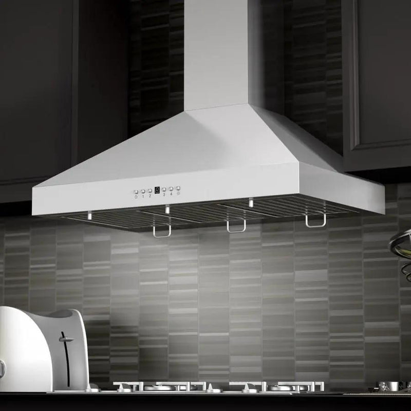 ZLINE 30" Stainless Steel Wall Range Hood, Crown Molding, KL3CRN-30 by Farmhouse Kitchen and Bath
