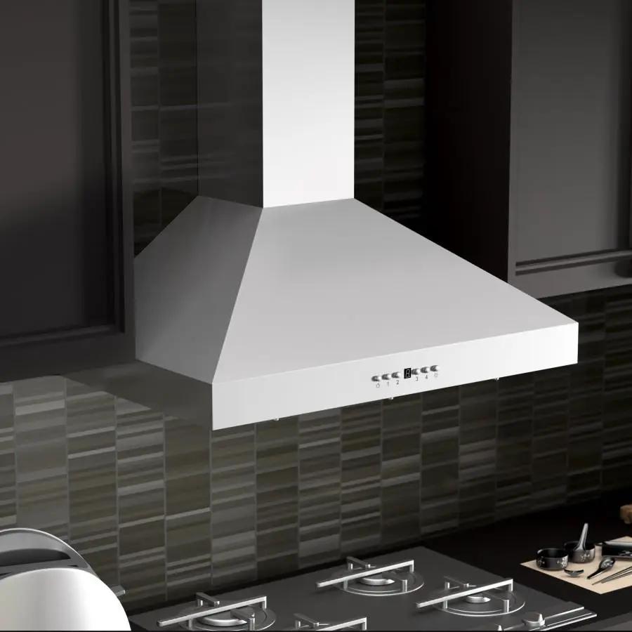 ZLINE 30" Stainless Steel Wall Range Hood, Crown Molding, KL3CRN-30 by Farmhouse Kitchen and Bath