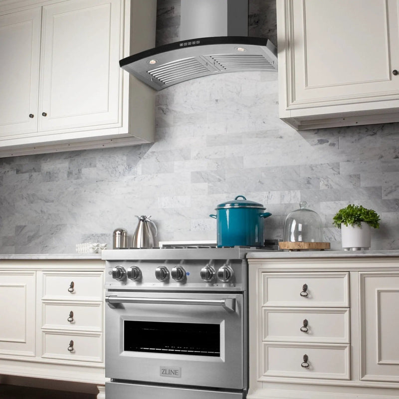 ZLINE 30" Stainless Steel Wall Range Hood, KN6-30 by Farmhouse Kitchen and Bath