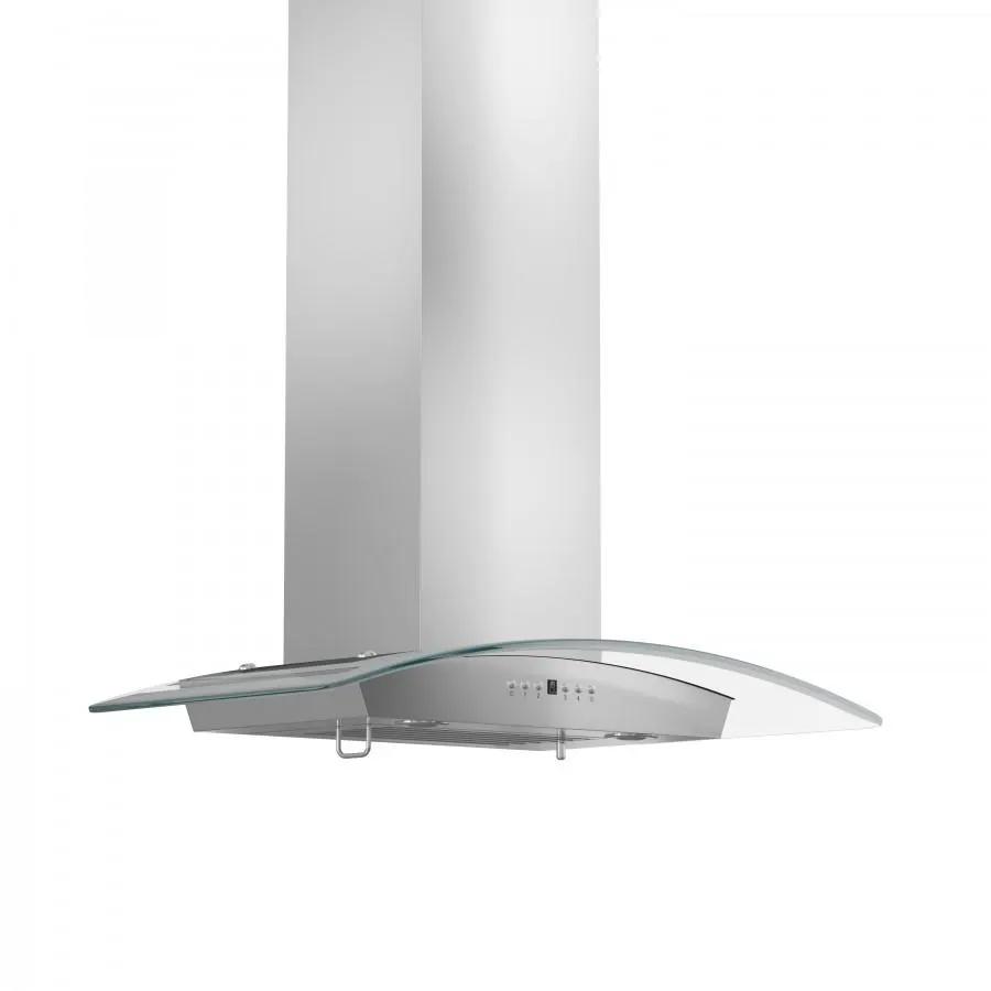 ZLINE 30" Stainless Steel Wall Range Hood with Crown Molding, KZCRN-30 by Farmhouse Kitchen and Bath