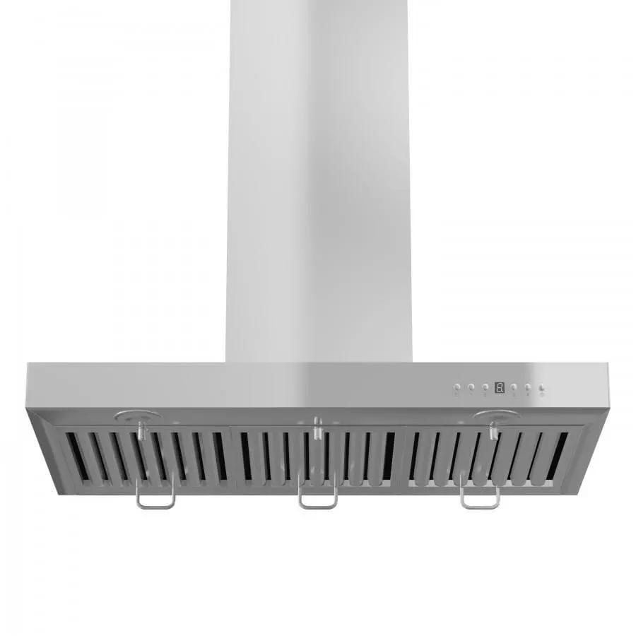 ZLINE 30" Stainless Wall Range Hood with Crown Molding, KECRN-30 by Farmhouse Kitchen and Bath